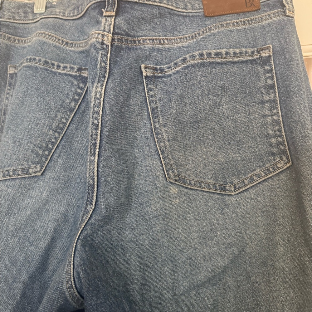 Banana Republic High Rise Straight Blue Denim Jeans - Picture 6 of 9